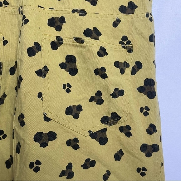 Entro Boho Leopard Pinafore Jumper Overalls Mini Dress - Picture 13 of 15